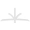 Ekena Millwork Davenport Architectural Grade PVC Gable Bracket, 84"W x 38 1/2"H x 4"D x 4"F, 11/12 Pitch GBP084X39X0404DAV00 - alternate 5